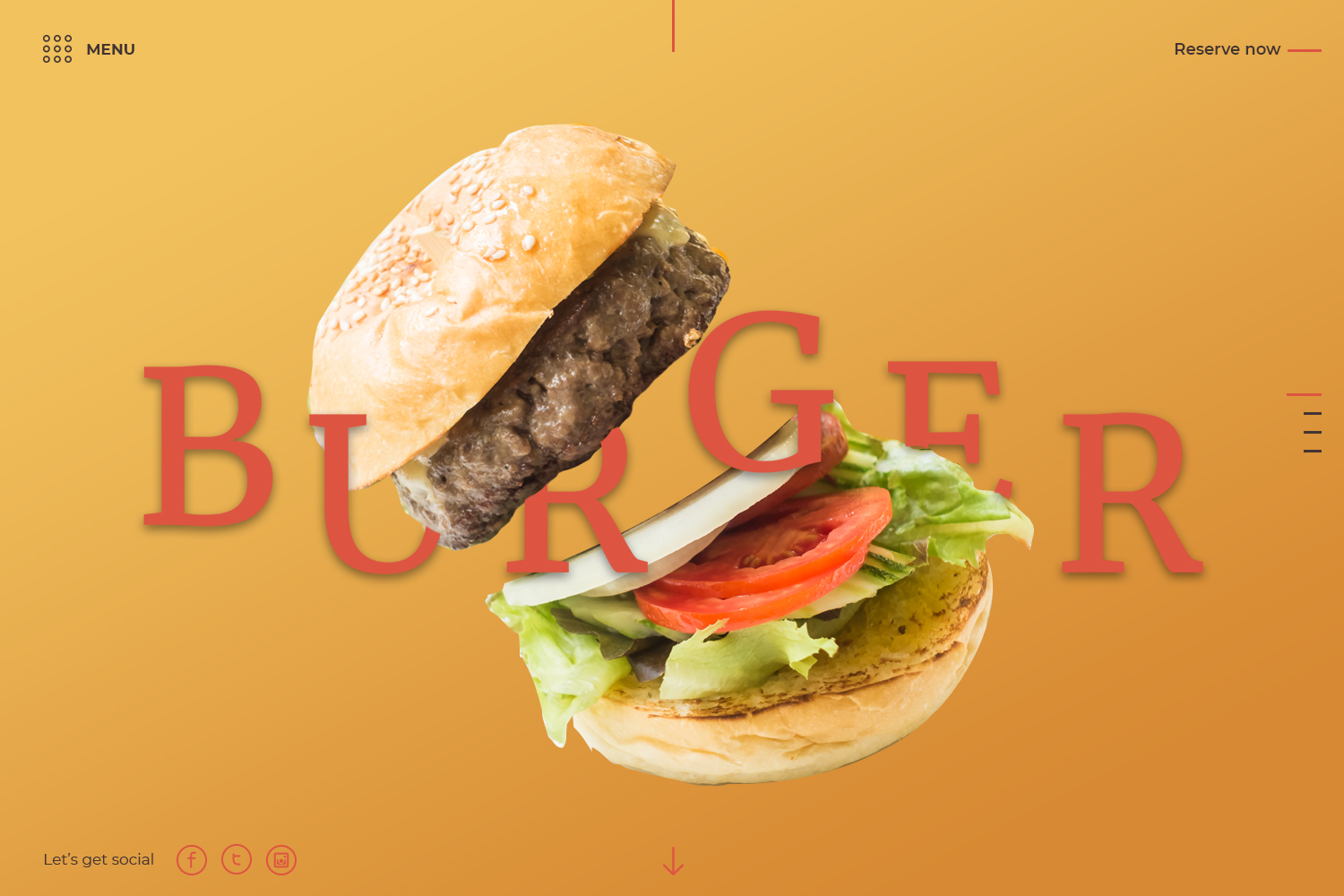 Burger title screen