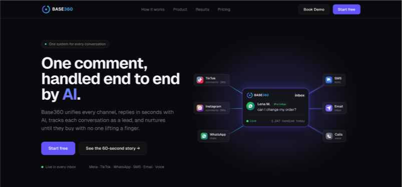 Base360 landing page