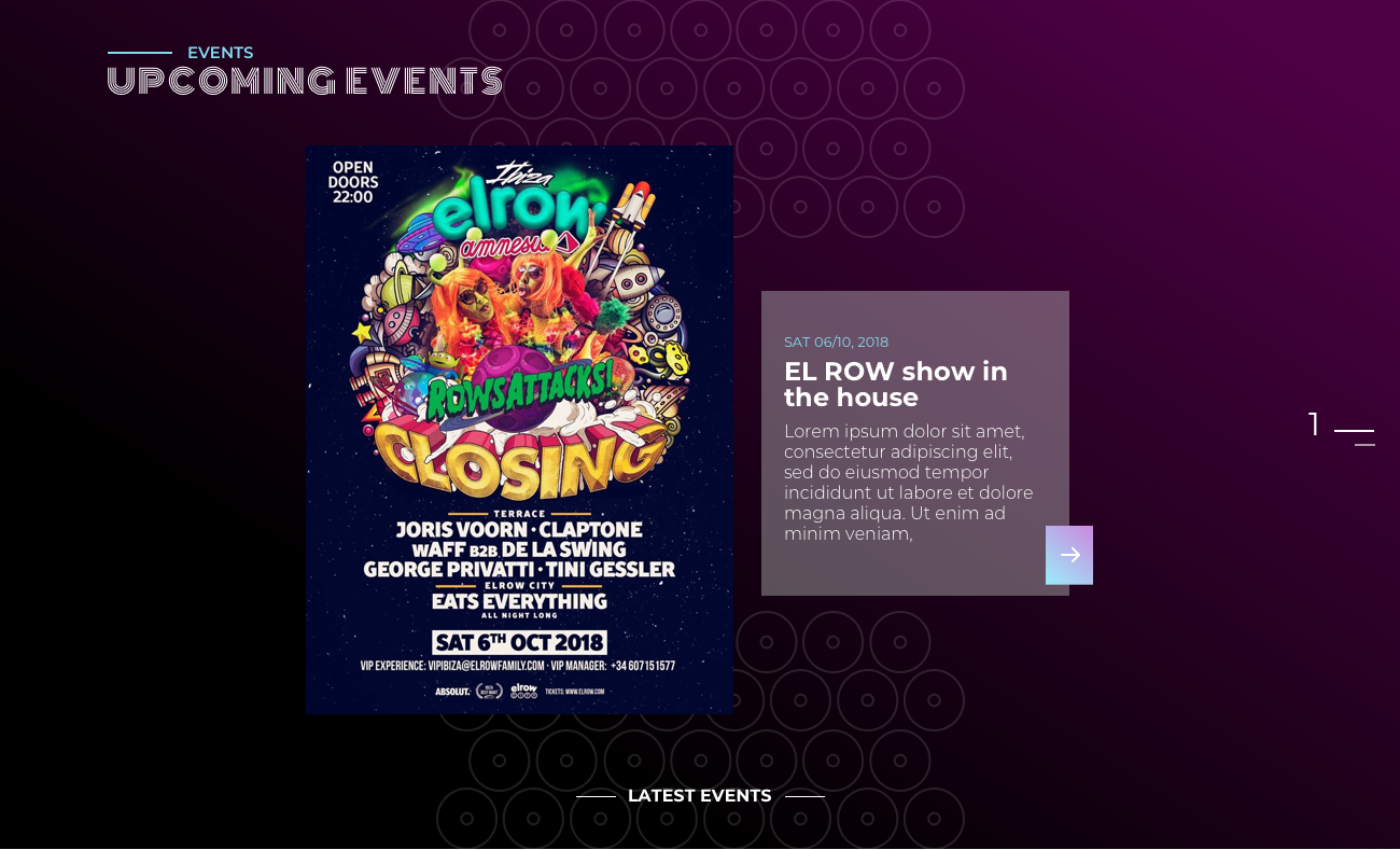 Upcoming events