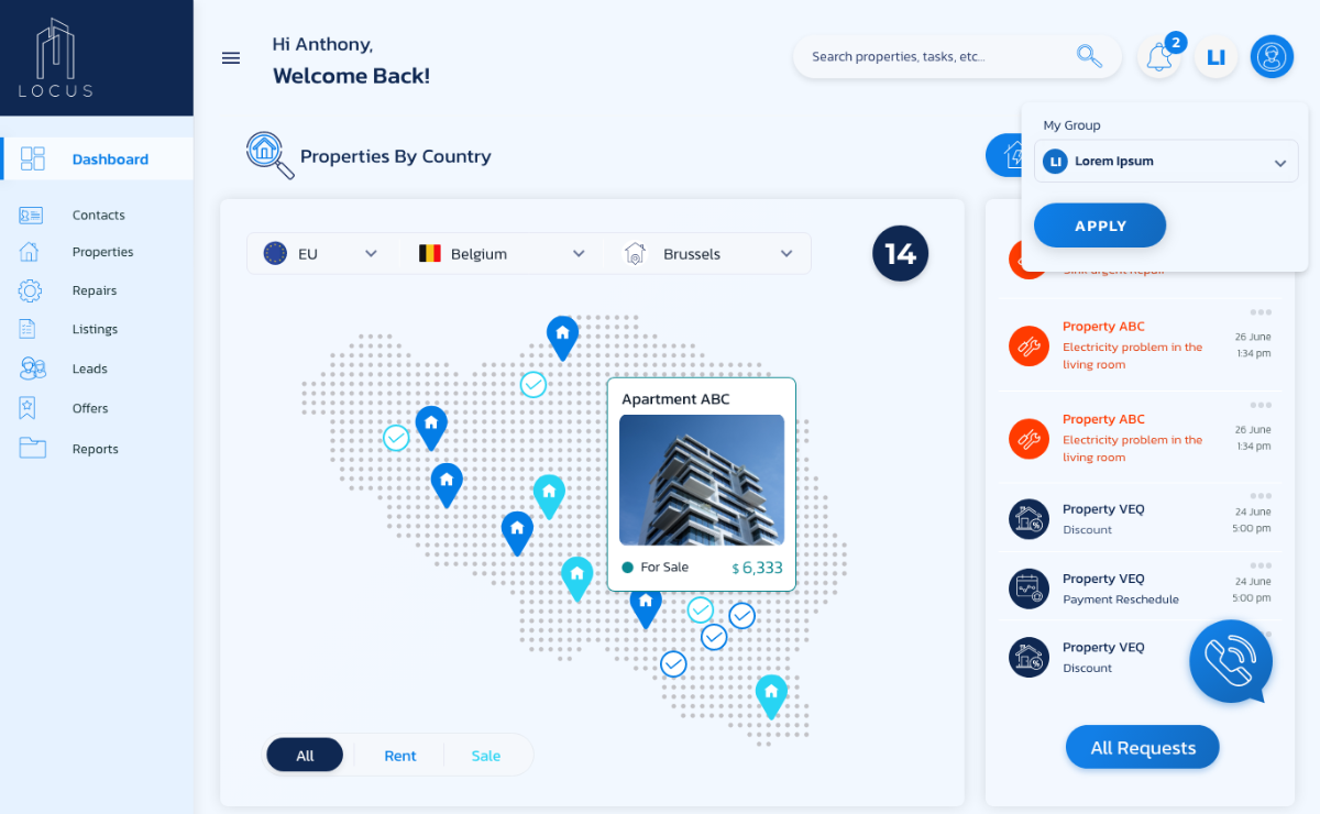 Locus — Property Management Platform