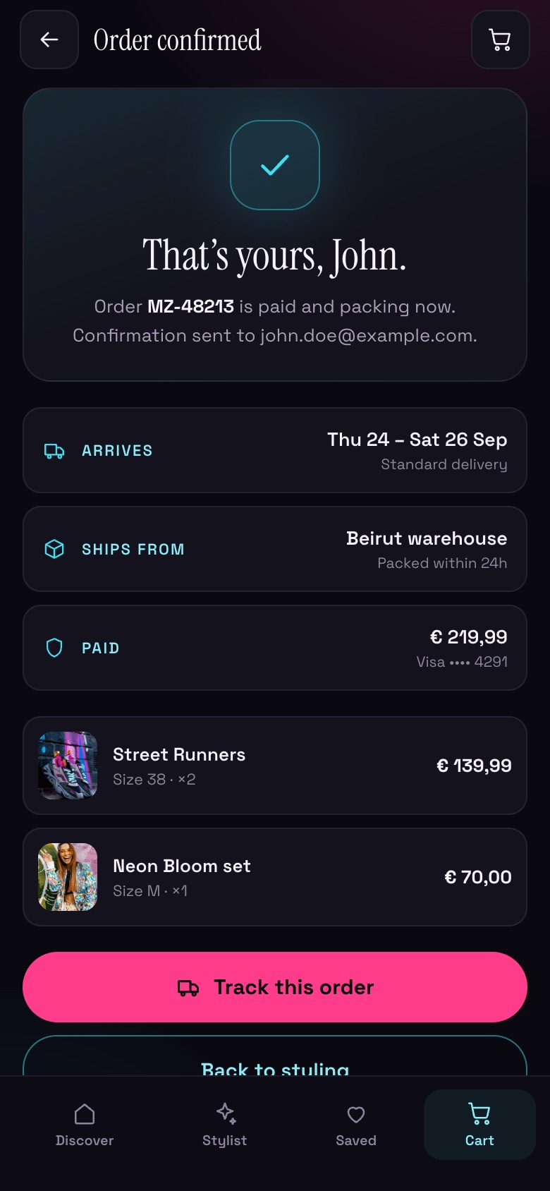 Moods mobile — Confirmed